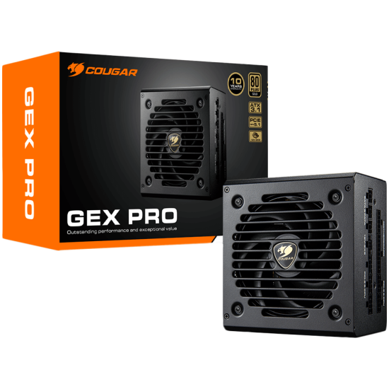 COUGAR GEX PRO 850 PSU, 80 plus Gold, 850W, Fully Modular Захранване