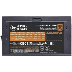 Super Flower Leadex III 750W 80 Plus Bronze PRO, Fully Modular, 3 years warranty Захранване