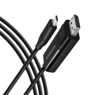 Active USB-C -> DisplayPort cable - adapter AXAGON RVC-DPC for connecting a DisplayPort monitor/TV/projector to a notebook or mobile phone using USB type C connector. VGA Кабели