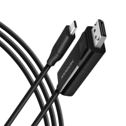 Active USB-C -> DisplayPort cable - adapter AXAGON RVC-DPC for connecting a DisplayPort monitor/TV/projector to a notebook or mobile phone using USB type C connector. VGA Кабели