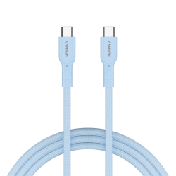 CANYON cable OnWire 60CL C-C 60W COLOR Braided 1m Light Blue USB Кабели