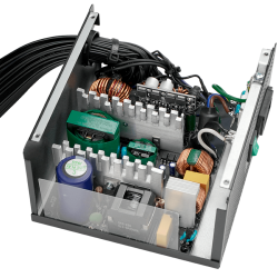 DeepCool PK750D, 750W, 80 Plus BRONZE, Taiwanese Capacitors, Flat Black Cables, 120mm Fan, SCP/OPP/OTP/OVP/OCP/UVP, 5Y, R-PK750D-FA0B-EU Захранване