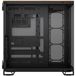 Corsair 6500X Tempered Glass Mid-Tower, Black/Walnut Wood Шаси