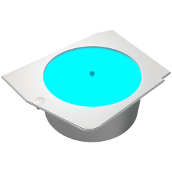 COUGAR Luminous rotating platform for FV270, White Шаси