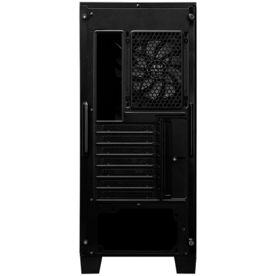 MSI MAG FORGE 120A AIRFLOW, Mid-Tower, ATX/M-ATX/ITX, 2x USB 3.2 Gen 1 Type-A, 1x Audio/1x Mic, LED On/Off Button, ARGB Hub, 6x 120mm ARGB Fans, Mesh Panel, 4mm Tempered Glass Шаси