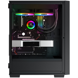 Шаси XIGMATEK Midi Tower,  ATX, 7 slots, USB 3.0, USB 2.0, Аудио интерфейс, Power Button, Reset Button, Индикатор - светодиод, PSU optional, Supports Liquid Cooling System, With Window, Removable Dust Filters, Черен Шаси