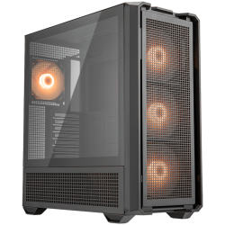COUGAR Case MX600 RGB, Full Tower, Mini ITX/Micro ATX / ATX / CEB / E-ATX, Type-C, USB 3.0 x 2, USB 2.0 x 1,4 Pole Headset Audio Jack, RGB Button, 120mm ARGB fan, Tempered glass, 235 x 515 x 478 (mm) Шаси