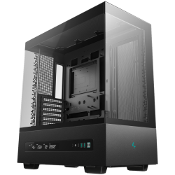 DeepCool CH690 DIGITAL, Mid Tower, Mini-ITX/Micro-ATX/ATX, 2xUSB3.0, 1xType-C, 1xAudio, Tempered Glass, Mesh Panels, Digital Display, GPU Support Arm, Black, 2Y, R-CH690-BKNNA0D-G-1 Шаси