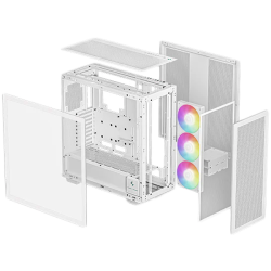 DeepCool MORPHEUS WH, Mini-ITX / M-ATX / ATX / E-ATX, 4xUSB3.0, 1xAudio, 1x Type-C, 1x420mm Pre-Installed ARGB Fan, ABS+SPCC+Tempered Glass, White, R-MORPHEUS-WHAPA1-G-1 Шаси