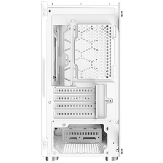 Xigmatek Oreo Arctic White EN47772, M-ATX, USB3.0x1+USB2.0x2, Meshed Grill FP, Left TG, 3PCS X24F Arctic Fixed RGB Fan Шаси