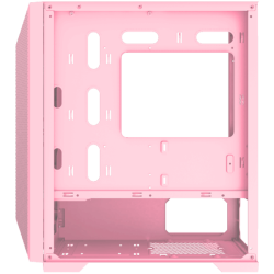 Gemini II Queen, EN48663, Pink, MATX, U3x1+U2x2, Meshed Grill ARGB LED Frontpanel & Left TG, 3PCS X24F Arctic Fixed RGB Fan Шаси