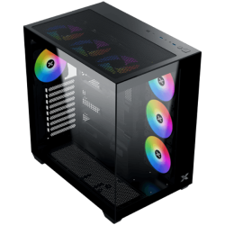 Aqua V Air (Black, ATX, U3x2+Type C, 2PCS TG, 6PCS Z22A Reverse & 1PC Z22A & ARGB Remote Control Kit) Шаси