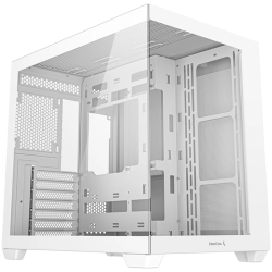 DeepCool CG530 WH, Mid Tower, Mini-ITX/Micro-ATX/ATX, Rear Connector support, 2xUSB3.0, 1xUSB 2.0, 1xAudio, Tempered Glass, Mesh Panel, White, R-CG530-WHNDA0-G-1 Шаси