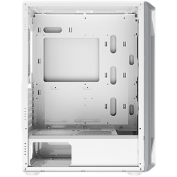 Xigmatek Gaming X Arctic EN46737, White Chassis, ATX/M-ATX/Mini ITX, U3x1+U2x2, Metal FP & Left TG, 4PCS X24A Arctic Fan & LED Switch ARGB Fan PCB Шаси