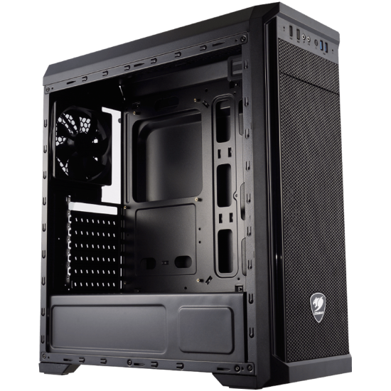 Chassis COUGAR MX330, Mid-Tower, Mini-ITX/Micro ATX/ATX, Dimension (WxHxD)-195x473x427(mm), Max. Graphic Cards Length-350mm, Max. CPU Cooler Height-155mm, Water cooling support, USB3.0 x 2/USB2.0 x 2/Mic x 1/Audio x 1 Шаси