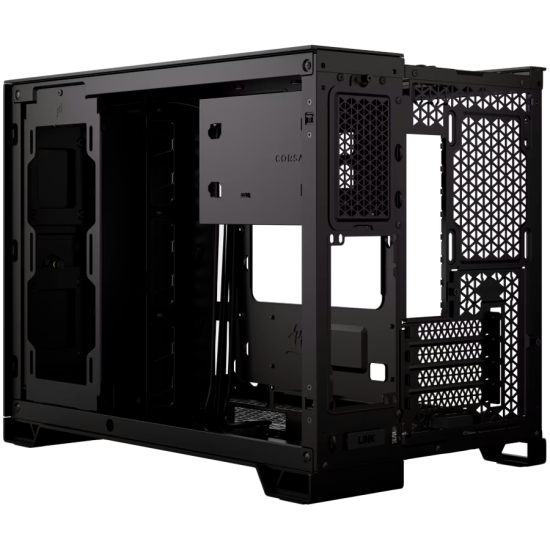 Corsair 2500X Tempered Glass mATX Mid-Tower, Black Шаси