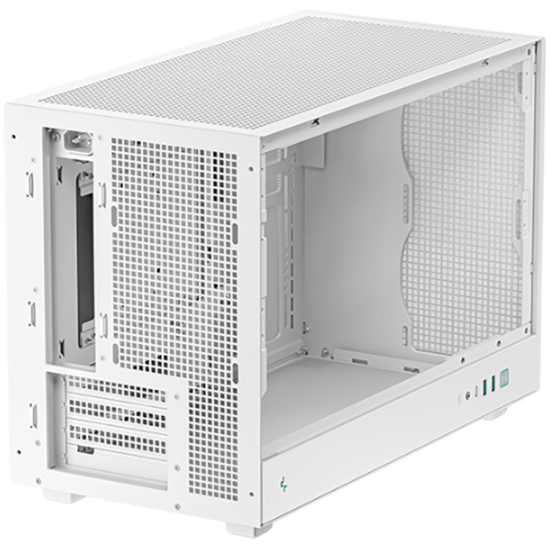 DeepCool CH260 WH, Mini Tower, Mini-ITX, 2xUSB3.0, 1xType-C Gen 2, 1xAudio, Mesh Panel, White, 2Y, R-CH260-WHNGM0-G-1 Шаси