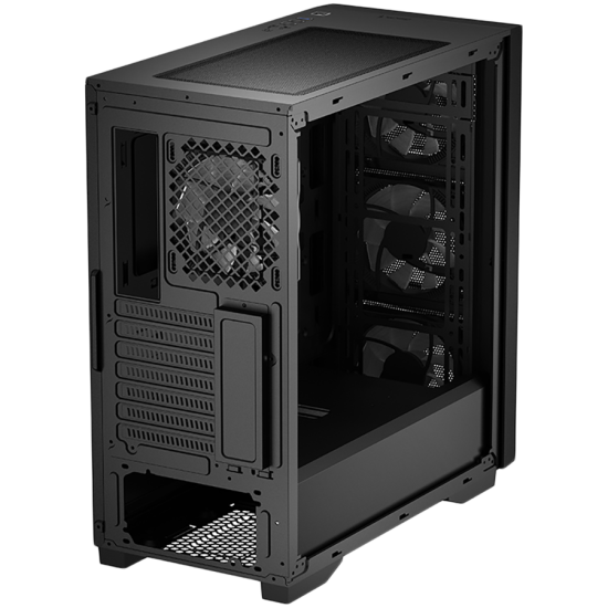 DeepCool MATREXX 50 MESH 4FS, Mid Tower, Mini-ITX/Micro-ATX/ATX/E-ATX, 1xUSB3.0, 2xUSB2.0, 1xAudio, 4x 120mm Tri-color LED Fans, Tempered Glass, Mesh Panel, Black, DP-ATX-MATREXX50-MESH-4FS Шаси