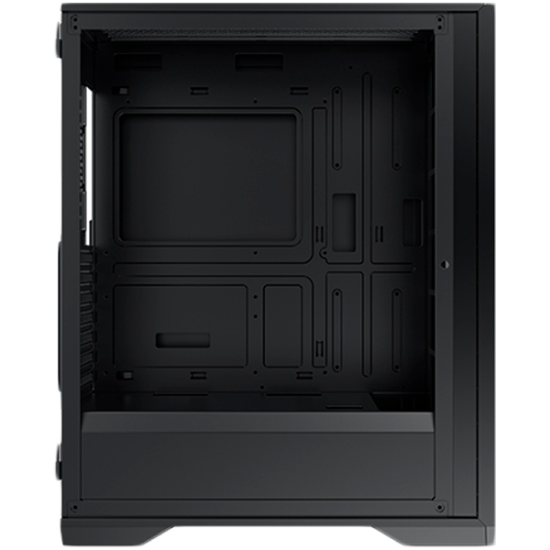 Xigmatek LUX S EN48281, Black, ATX/M-ATX/Mini ITX, U3x1+U2x2, Metal Vents FP & Left TG, 4PCS X24A Fan & Galaxy II Fan Control Kit) Шаси