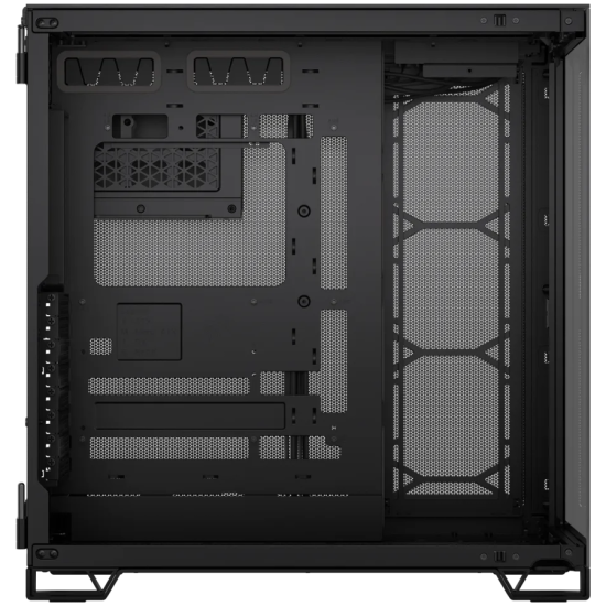 Corsair 6500X Tempered Glass Mid-Tower, Black/Obsidian Aluminum Шаси