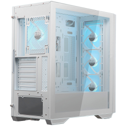COUGAR Case Uniface RGB (White), Mid Tower, Mini ITX/Micro ATX / ATX / CEB / E-ATX, Type-C, USB 3.0 x 2, USB 2.0 x 1, Audio/Mic 3.5mm jack x 1, 120mm ARGB fan, Tempered glass, 230 x 493 x 475 (mm) Шаси