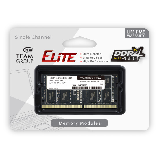 TEAM_GROUP NOTEBOOK 16GB DDR4 2666MHZ