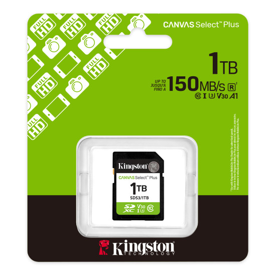 KINGSTON SD 1TB UHS-I CL10 PLASTIC