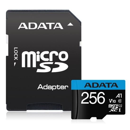 ADATA SDMICRO 256GB UHS-I CL10A1 PLASTIC