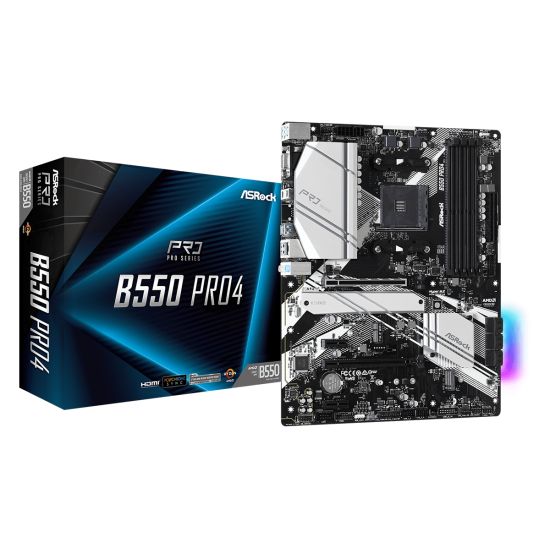 ASROCK B550 4xDDR4  6xSATA3  RAID HDMI        VGA   2xM2 GLAN        2xPCIEx16 2xPCIEx1