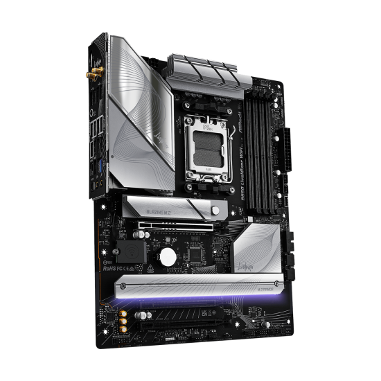 ASROCK B850 4xDDR5  4xSATA3  RAID HDMI DP            3xM2 GLAN        2xPCIEx16             WiFi