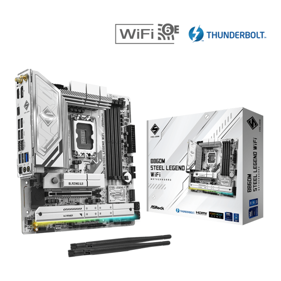 ASROCK B860 4xDDR5  4xSATA3  RAID HDMI DP            4xM2 GLAN        1xPCIEx16 WIFI