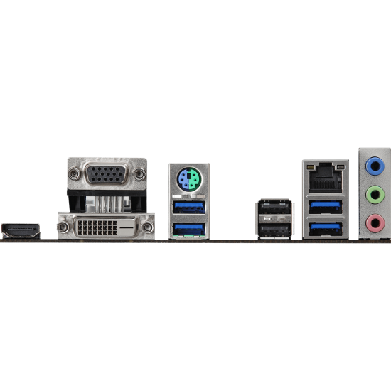 ASROCK H510 2xDDR4  4xSATA3            HDMI DVI VGA  1xM2 GLAN        1xPCIEx16 1xPCIEx1