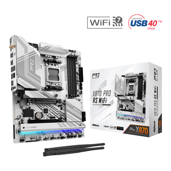 ASROCK X870 4xDDR5  4xSATA3  RAID HDMI                  3xM2 GLAN        2xPCIEx16             WiFi