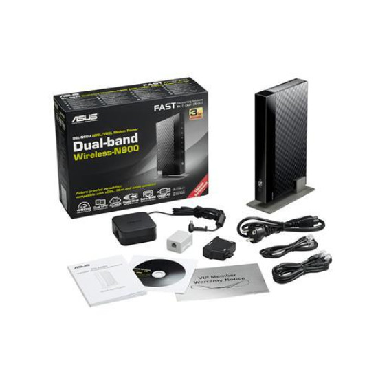 ASUS ROUTER_ADSL GBIT EXTERNAL_ANTENNA 5GHZ 450MBPS USB 4xLAN