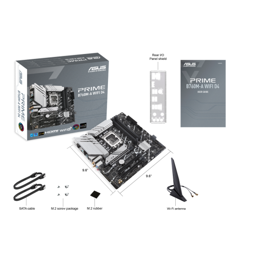 ASUS B760 4xDDR4  4xSATA3 RAID 2xHDMI DP         2xM2 GLAN        3xPCIEx16                  WiFi