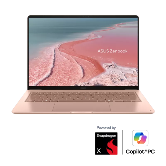 ASUS ZENBOOK 14 SNAPDRAGON X1 26 16GB 256GB 14 WUXGA OLED WIN 11 HOME CORAL NO ADAPTER
