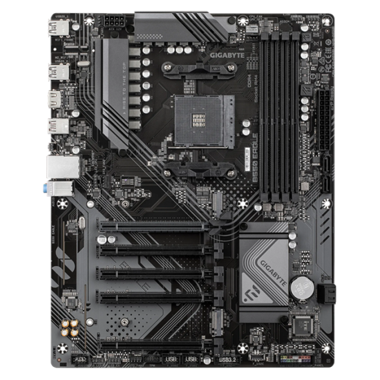 GIGABYTE B550 4xDDR4  4xSATA3  RAID HDMI DVI          2xM2 GLAN        5xPCIEx16                  
