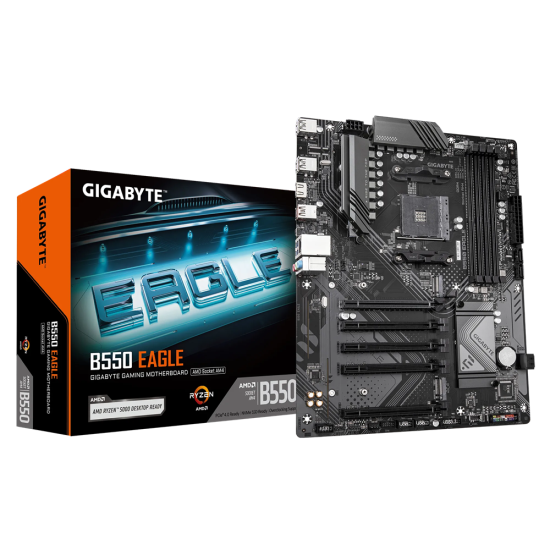 GIGABYTE B550 4xDDR4  4xSATA3  RAID HDMI DVI          2xM2 GLAN        5xPCIEx16                  