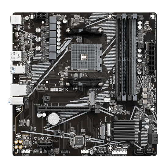 GIGABYTE B550 4xDDR4  4xSATA3  RAID HDMI DP           2xM2 GLAN        1xPCIEx16 1xPCIEx1