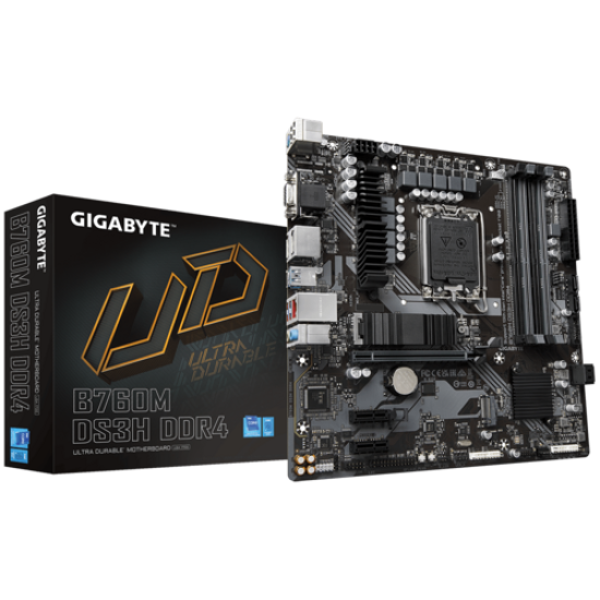 GIGABYTE B760 4xDDR4  4xSATA3  RAID HDMI 2DP VGA 2xM2 GLAN        1xPCIEx16 2xPCIEx1