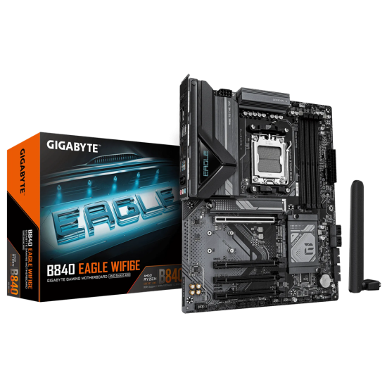 GIGABYTE B840 4xDDR5  4xSATA3  RAID HDMI DP           3xM2 GLAN        4xPCIEx16                  WiFi