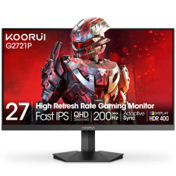 KOORUI 27 QHD IPS 200Hz 1ms 16:9 HDMI DP FREESYNC