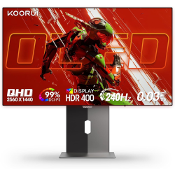 KOORUI 27 QHD OLED 240Hz 0.03ms 16:9 HDMI DP HDR PIVOT SWIVEL