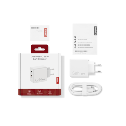 LENOVO DUAL 65W USB-C ADAPT WH