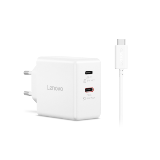 LENOVO DUAL 65W USB-C ADAPT WH