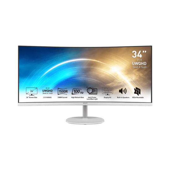 MSI 34 UWQHD 100Hz VA 1ms 21:9 HDMI DP FREESYNC AUDIO CURVED