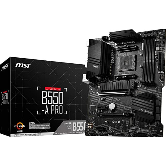 MSI B550 4xDDR4  6xSATA3  RAID HDMI DP           2xM2 GLAN        2xPCIEx16 2xPCIEx1