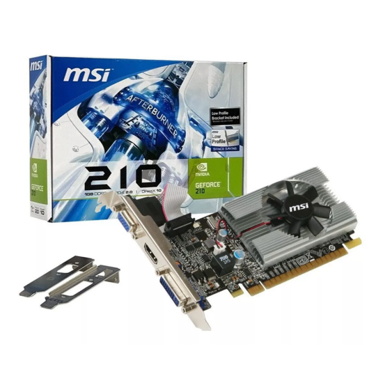 MSI NVIDIA GT210 HDMI DVI-D D-SUB 64B 1GB PASSIVE LP