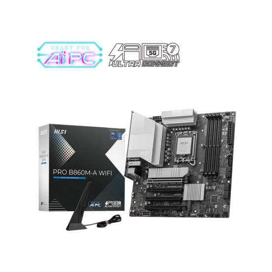 MSI B860 4xDDR5  4xSATA3 RAID HDMI DP            3xM2 GLAN        4xPCIEx16                  WiFi