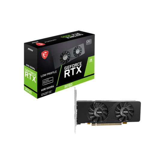 MSI NVIDIA RTX3050 HDMI DP 96B 6GB ACTIVE